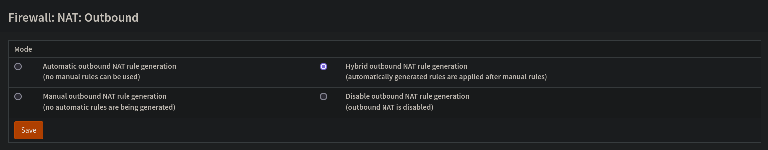 Image showing the radio button setting